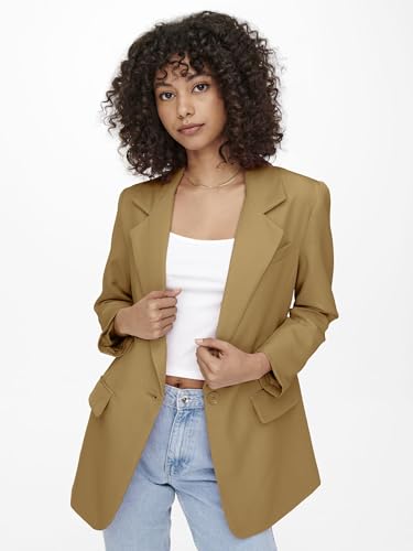 ONLY Damen Oversized Langarm Blazer Eleganter Basic Cardigan Business Jacke Mantel ONLLANA-Berry