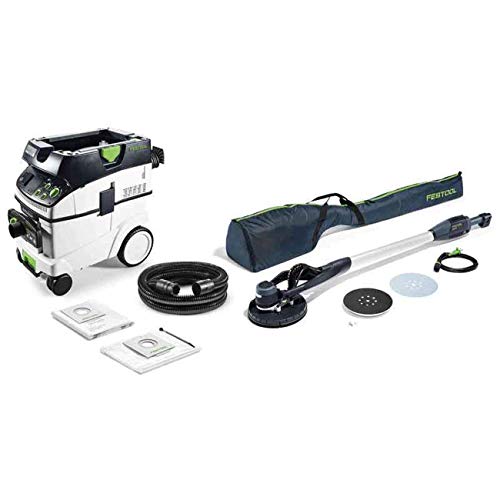 Festool Langhalsschleifer LHS-E 225/CTM 36-Set PLANEX (mit Schleifteller, Transporttasche, Absaugmobil CTM 36 E AC-LHS, Klettverbinder)