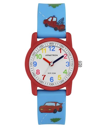 Armitron Sport Kids Easy to Read Patterned Resin Strap Watch, 27/1004
