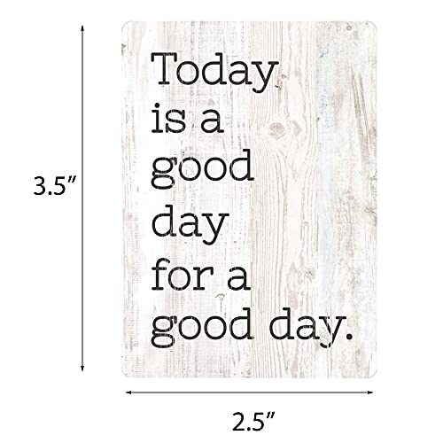 Today Is A Good Day For A Good Day Whitewashed 3.5 X 2.5 Wood Refrigerator Magnet #TOP5