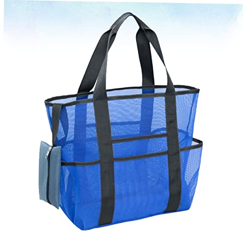 Sosoport 1Pc Large Mesh Beach Bag Tote Multifunctional Lightweight Grocery Tote for Market Picnic Quick Dry Design for Towels Water Bottles Beach Essentials4