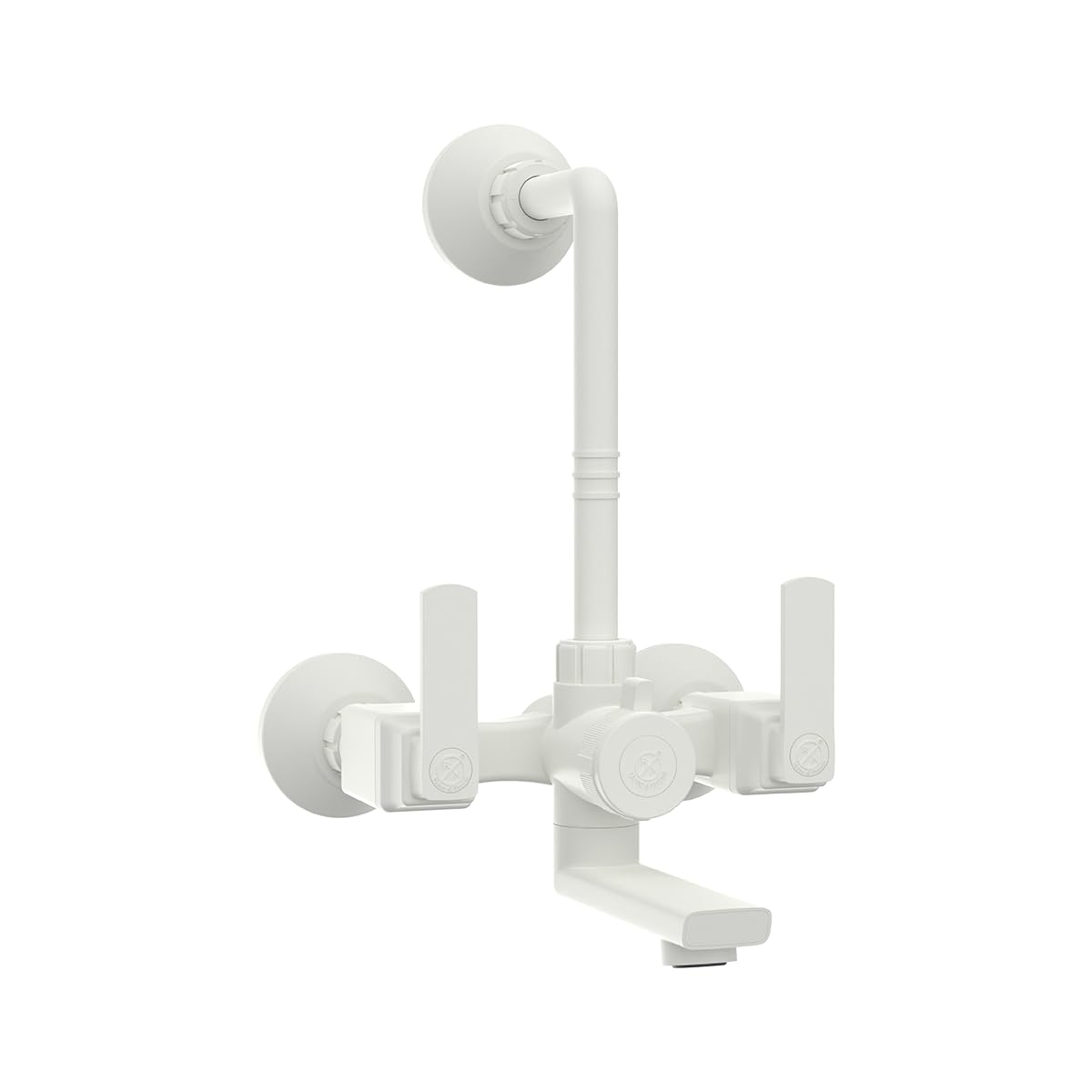 RN PTMT Superior Plastic Faucet 3 in 1 L-Bend Wall Mixer Tap for Bathroom for Hot & Cold Water | Provision to Connect Overhead Shower (White)_RNABP01A19 | 20mm(3/4") Cartridge | 3 Years Warranty-image-44