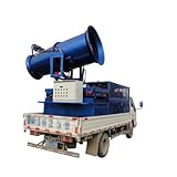 Équipement de contrôle de la poussière du canon à brouillard électrique conçu pour générer une couverture uniforme de brume fine, aidant à supprimer la poussière atmosphérique lors des activités d'excavation, d'écrasement, de chargement et de transport couramment trouvées dans les sites miniers et les grands projets de construction