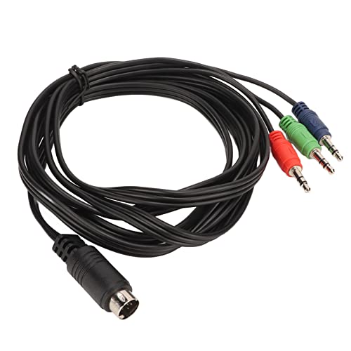 Cable Mini DIN a Jack 3.5mm con 9 Pines y cubierta PVC miniatura 4