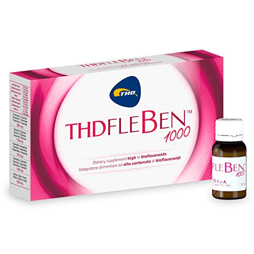THD Fleben 1000 – Integratore Alimentare ad Alto Contenuto di Bioflavonoidi – 5 Flaconi Monodose da 15 ml