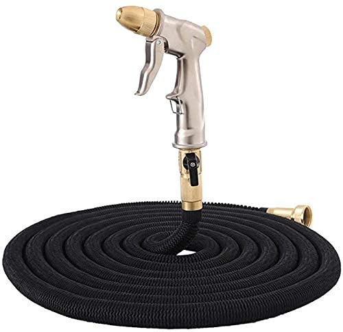 Manguera de jardín, boquilla extensible, pistola de agua de metal de alta presión, pistola de agua para lavado de coche, pistola de agua doméstica, manguera telescópica, juego de riego de
