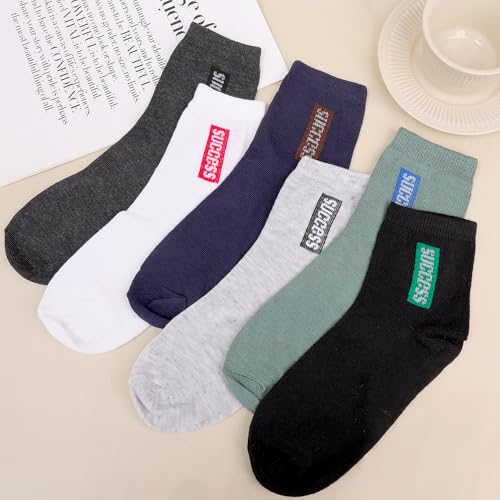 6 Pairs Letter Socks Fashion Daily Soft Breathable Autumn Winter Cotton Sports For Women Men3