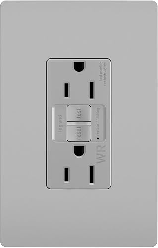Miniatura 8 de Legrand - Tomacorrientes radiantes de autoprueba GFCI resistentes a la intemperie, 15 amperios, resistentes a manipulaciones, salidas al aire libre,