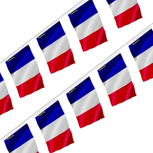 Guirlande drapeau France pour décorer facilement un grand espace de fête