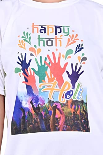 Image of PARTISH Holi Tshirt for Girls l Boys l Men and Women l Happy Holi Tshirt