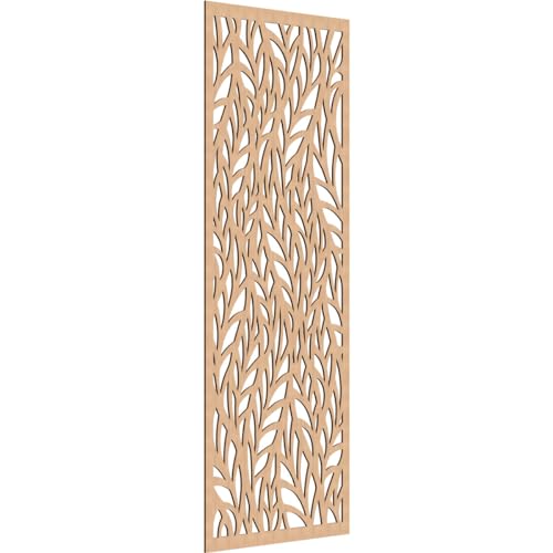 Image of Ortonville Decorative Pierced Fretwork Wood Wall Panels, 37 3 /8 inchW x 94 3 /8 inchH x 1 /4 inchT, Hickory