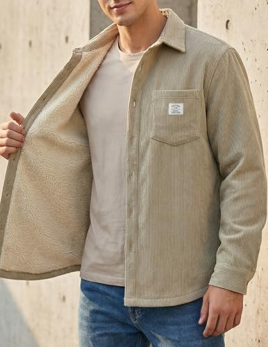Image of ZAFUL Men's Shacket Aztec Print Shirt Jacket Flannel Button Up Turndown Collar Overshirt Chest Pocket Button Flap Thick Shirt