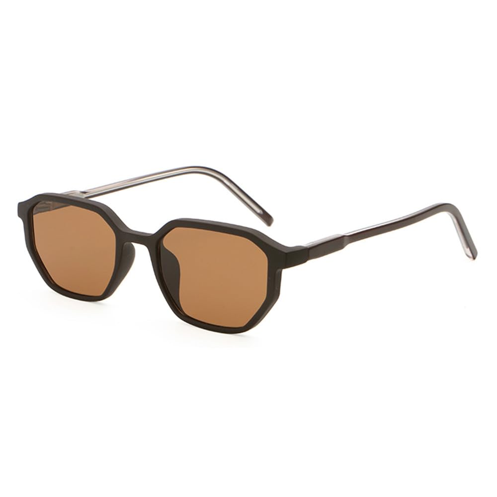 Polygon-Sonnenbrille für Herren, UV400-Acetat-Sonnenbrille für Damen