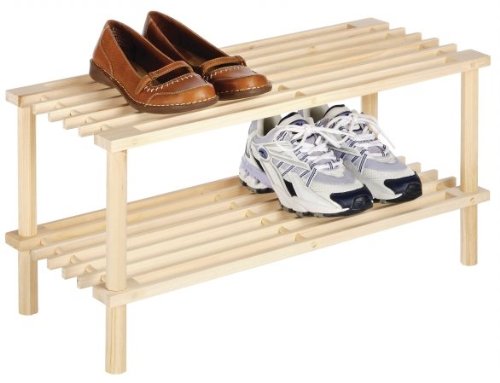 2-Tier Wood Shelf