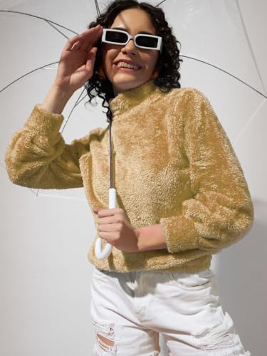 Image of THE DRY STATE Women's Fur Pull Over With High Neck
