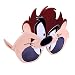 Sunstaches Looney Tunes Tasmanian Devil Sunglasses, Party Favors, UV400