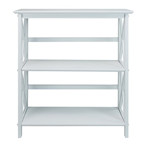 Casual Home 3-Shelf Montego Bookcase, White #TOP5