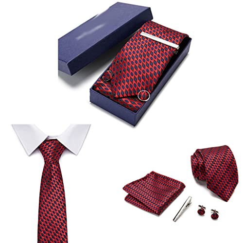 Set de corbata de seda 7.5 cm para hombre