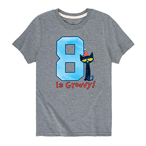 Pete the Cat 8Th Birthday Boys - Youth Short Sleeve Tee