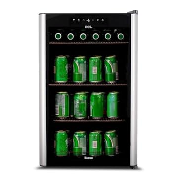 Cervejeira Eos Bierhaus 76 Litros Frost Free com Compressor e Porta de Vidro com Inox Ece80 110v