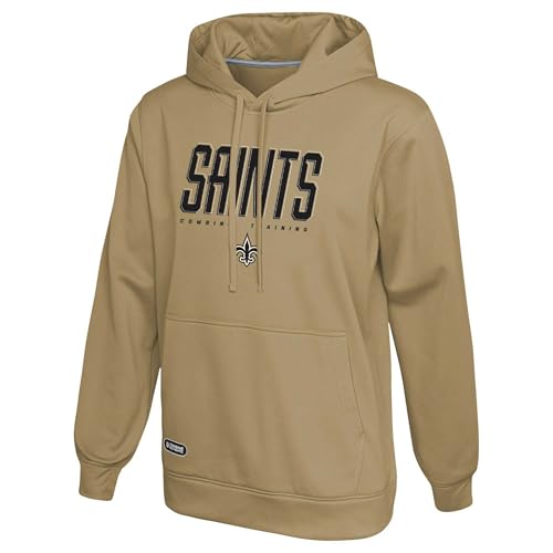 Outerstuff Mens Khaki New Orleans Saints Top Ranked Pullover Hoodie