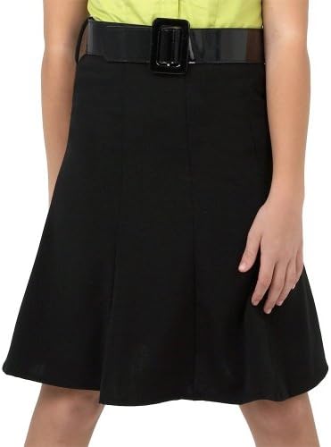 Amy Byer Girls 7-16 Woven Belted Skirt