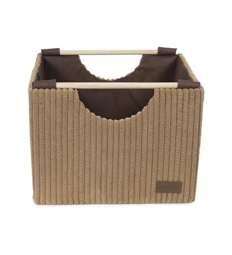 Image of OBSESSIONS Compact and Durable Foldable Laundry Basket ? Maximize Space with a Multi-Storage Design, Easy to Use and Travel-Friendly, Camel Color,Dimensions (W)32 x (L)33 x (H)25 cm