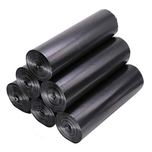 CFPacrobaticS 15Pcs/1 Roll 60x80cm Garbage Bags Disposable Waste Bin Trash Rubbish Storage Holder Pouch Household Kitchen Office Hospital Supply Black