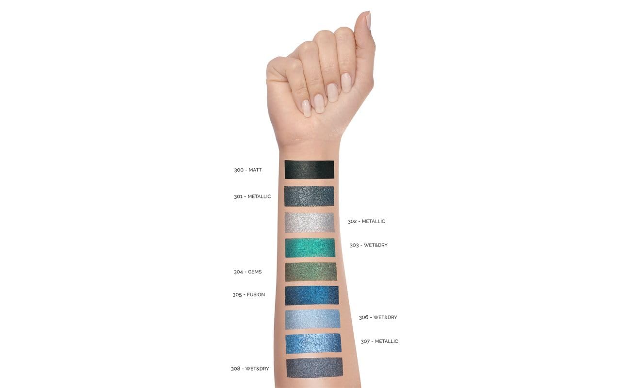 Pupa Lidschatten Vamp! Matt 300 Blackout, reine Farbe, hohe Pigmentierung, Multi-Effekt (erhältlich in 54 Farbvarianten und 7 verschiedenen Finishs)