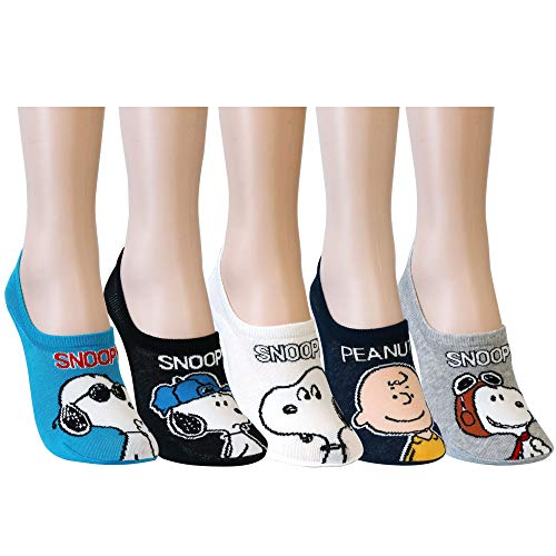 Walkon For Women Girls Colorful Licensed Character Cartoon No Show Low Cut Socks (A1. Big Sn - 5 Pairs) #TOP2