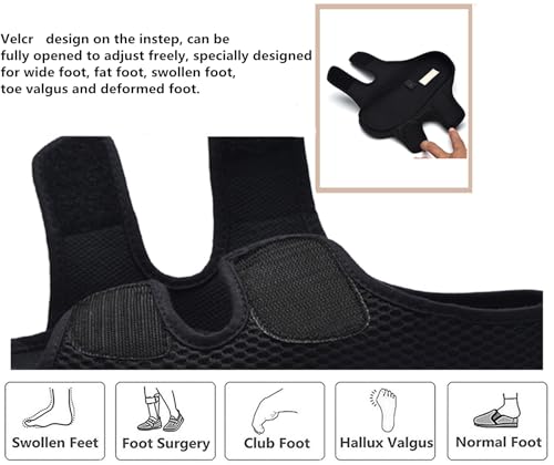 Image of JIONS Women Men Adjustable Velcr Extra Wide Shoes Swollen Feet Diabetic