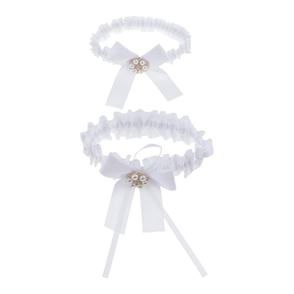 2 Piece Womens Lace Flower Leg Garter Belt Rings White|Clothing, Shoes & Accessories | Womens Clothing | Intimates & Sleep | Garter Belts-image-12