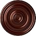 Ekena Millwork CM12KPACS Kepler Traditional Ceiling Medallion (for Canopies up to 2 5/8"), Hand-Painted Antique Copper