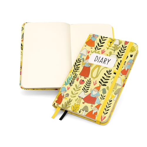 Image of COI Magical Hardbound Notebook 5.5x8.5″ - 192 Unruled Pages, 80 GSM Natural-Shade Paper, Elastic Band & Dual Ribbon Bookmarks