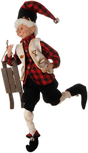 Amazon Com Raz Imports 16 Christmas Tree Orchard Posable Elves Home Kitchen