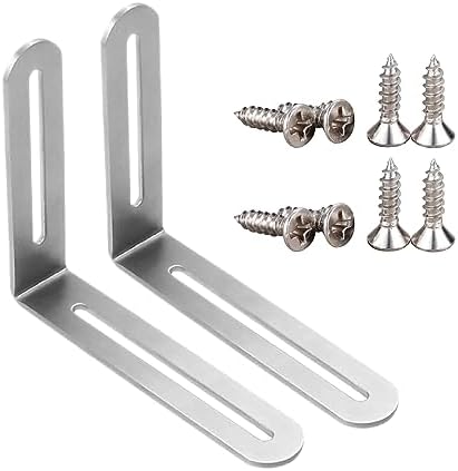 Staffe Angolari In Ottone - 12 Pezzi Con Viti - 90 Gradi Per Rinforzo Mobili - Scatola Inclusa - Foto 10