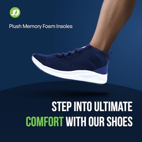Image of DOCTOR EXTRA SOFT Men's Sports Shoes with Memory Foam Cushioned Insole|Running Walking Gym Training Jogging Athletics|Comfortable & Stylish|Casual & Lightweight|Slipon Sneaker Gent's & Boy's D-2007