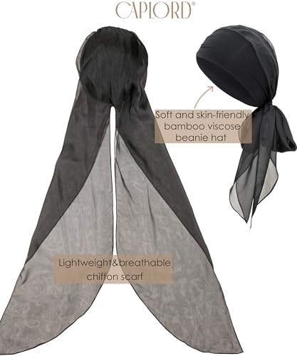 CAPLORD Head Scarf for Women Skull Cap Chemo Patients Headwear Cancer Hair Loss Scarf Headwrap Cover Hat Turban Covering Wrap4