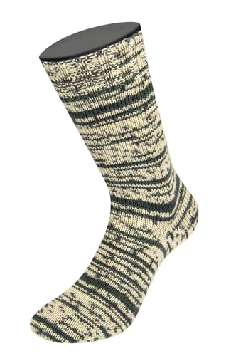 LANA GROSSA Meilenweit Seta | Sockengarn mit Seidenanteil, waschmaschinenfest | Handstrickgarn 55% Schurwolle (Merino), Polyamid, & Seide | 100g Wolle zum Stricken & Häkeln | 400m Garn FB3602