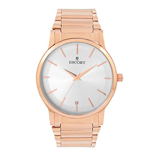 Image of Escort Analog Silver Dial Unisex's Watch-E 2550-5161-7035 RGM