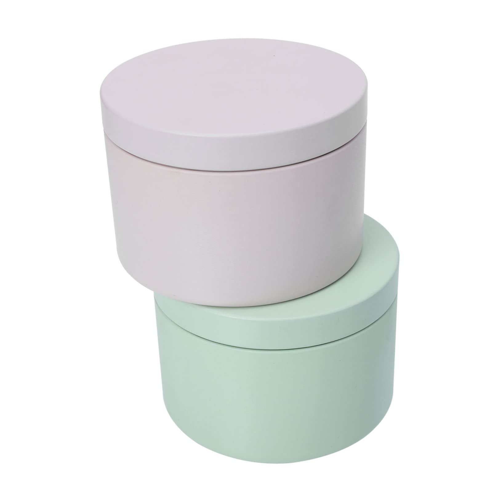 Uonlytech 2pcs Tinplate Candle Tins for Scented Candles Tea Storage Canisters Multi-Purpose Decorative Storage for Snacks and and Stylish Home Decor