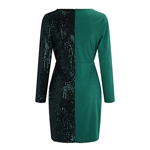 Robe à manches longues sexy chic pour soirée automne