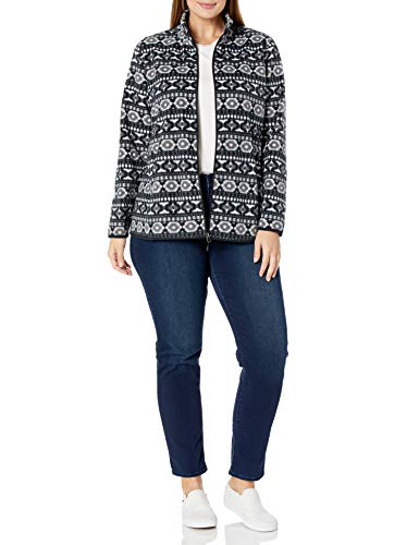 Image of Amazon Essentials Women's Classic-Fit Full-Zip Polar Soft Fleece Jacket, Outerwear Coat with Cuffs (Available in Plus Size)