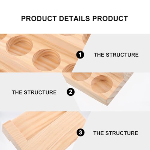 Porte-bouteille d'huile en bois : la solution compacte 24 trous contre le désordre - 4