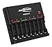 Ansmann 1001-0006-US-590-2 Powerline 8 AAA & AA Smart Battery Charger for AA, AAA w. Discharge Function + 2850mAh Slimline AA Batteries (8-Pack)