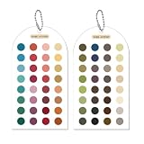 Saisonale Farbanalyse-Swatchs-Karte Farbpalettenkarten Acryl