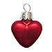 Kurt Adler Petite Treasures Mini Red Heart Ornament, Set of 20