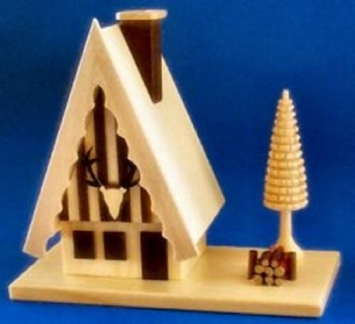 Pinnacle Peak Trading Company Hunter's Cabin German Christmas Incense Smoker Handcrafted in Erzgebirge Germany