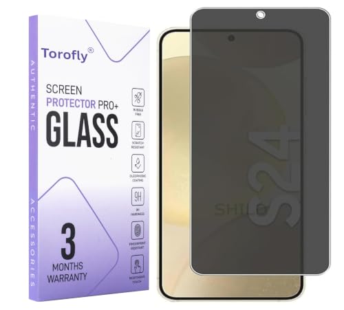Image of Privacy Tempered Glass Screen Protector Compatible for Samsung Galaxy S24 with Edge to Edge Coverage and Easy Installation kit (Samsung Galaxy S24)