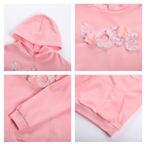 Image of WELAKEN Sweatshirts for Girls Toddler & Kids II Little Girl's Pullover Tops Sweaters & Hoodies